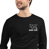 T-shirt à Manches Longues Love & Maine Coon - Noir / XS - 