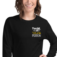 T-shirt "I'm a car person" à Manches Longues