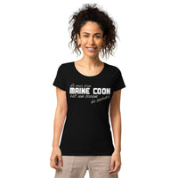 T-shirt éco-responsable femme Coeur de Maine Coon - Deep 