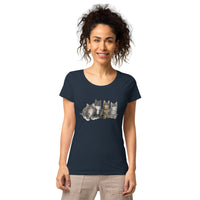 T-shirt éco-responsable femme Famille Maine Coon - French 