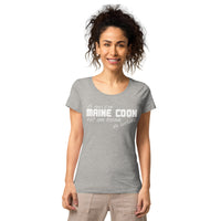 T-shirt éco-responsable femme Coeur de Maine Coon - Grey 