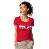 T-shirt éco-responsable femme Coeur de Maine Coon