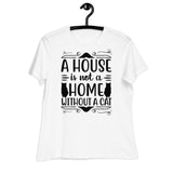 T-shirt Maison des chats pour Femme